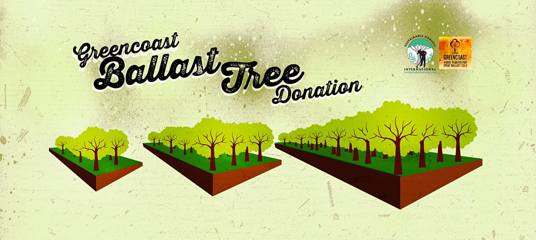 GreenCoast's 1 Tree 1 Ballast program plants a tree for every single ballast sold