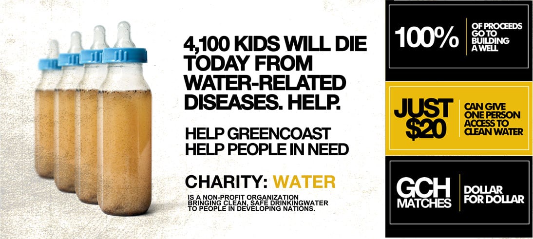 GreenCoast has raised funds necessary for the completion of 4 fresh water wells in impoverished nations.